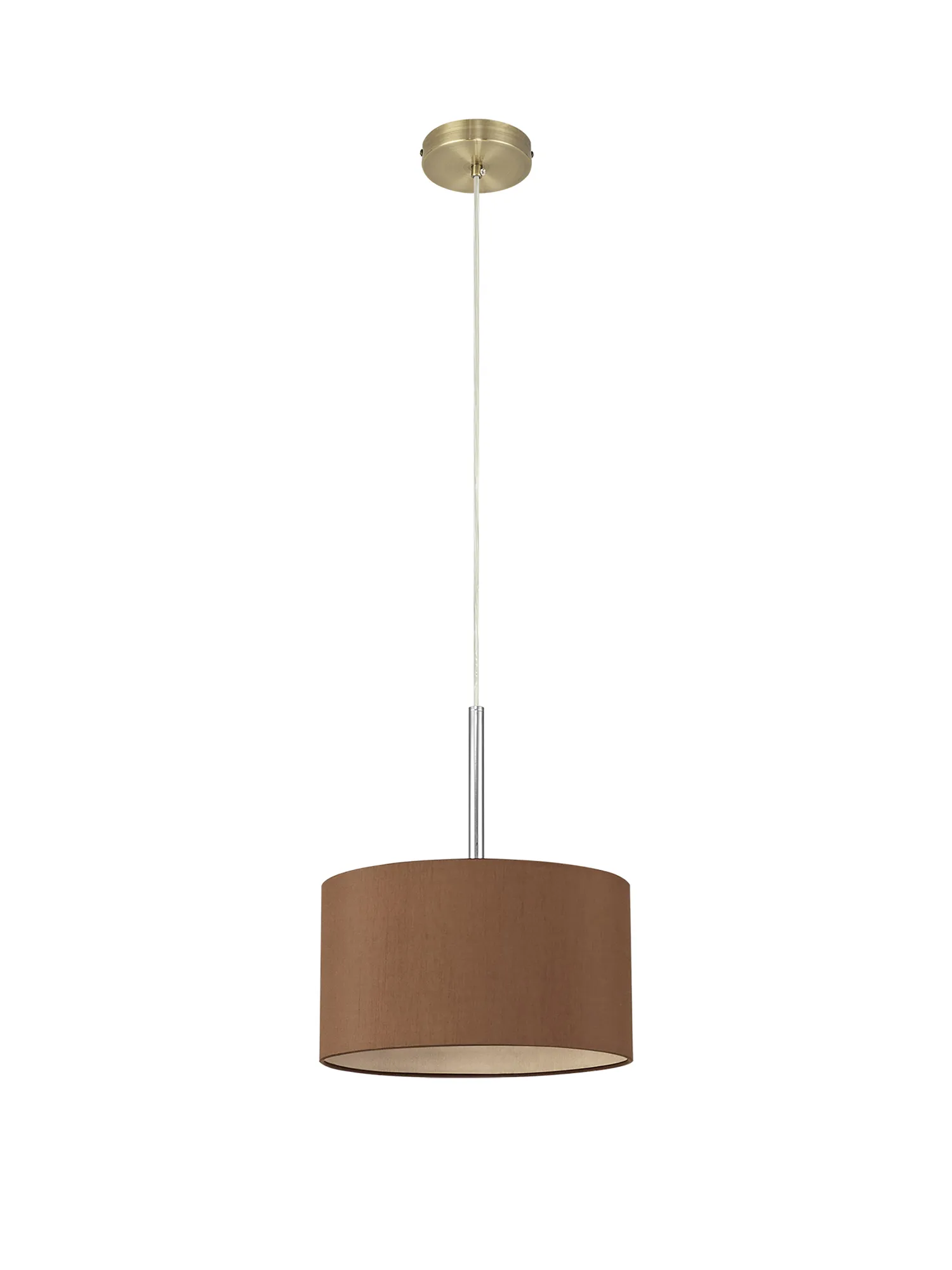Baymont 30cm Pendant 1 Light Antique Brass, Raw Cocoa/Grecian Bronze DK0202  Deco Baymont AB RC